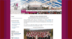 Desktop Screenshot of musikverein-walddorfhaeslach.de